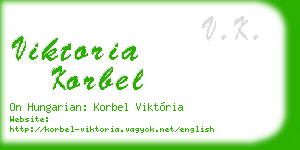 viktoria korbel business card